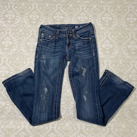 Miss Me Denim - Miss Me distressed bootcut jeans size 26 (short)